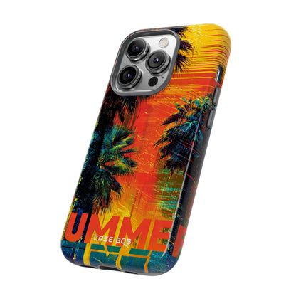 Tropical Sunburst iPhone 14 Pro Case - Tough