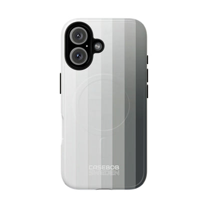 Silver Gradient Stripes iPhone 16 - Tough+