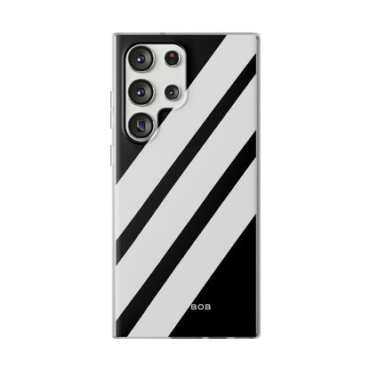 Diagonal Bands Noir Samsung S23 Ultra Case - Soft