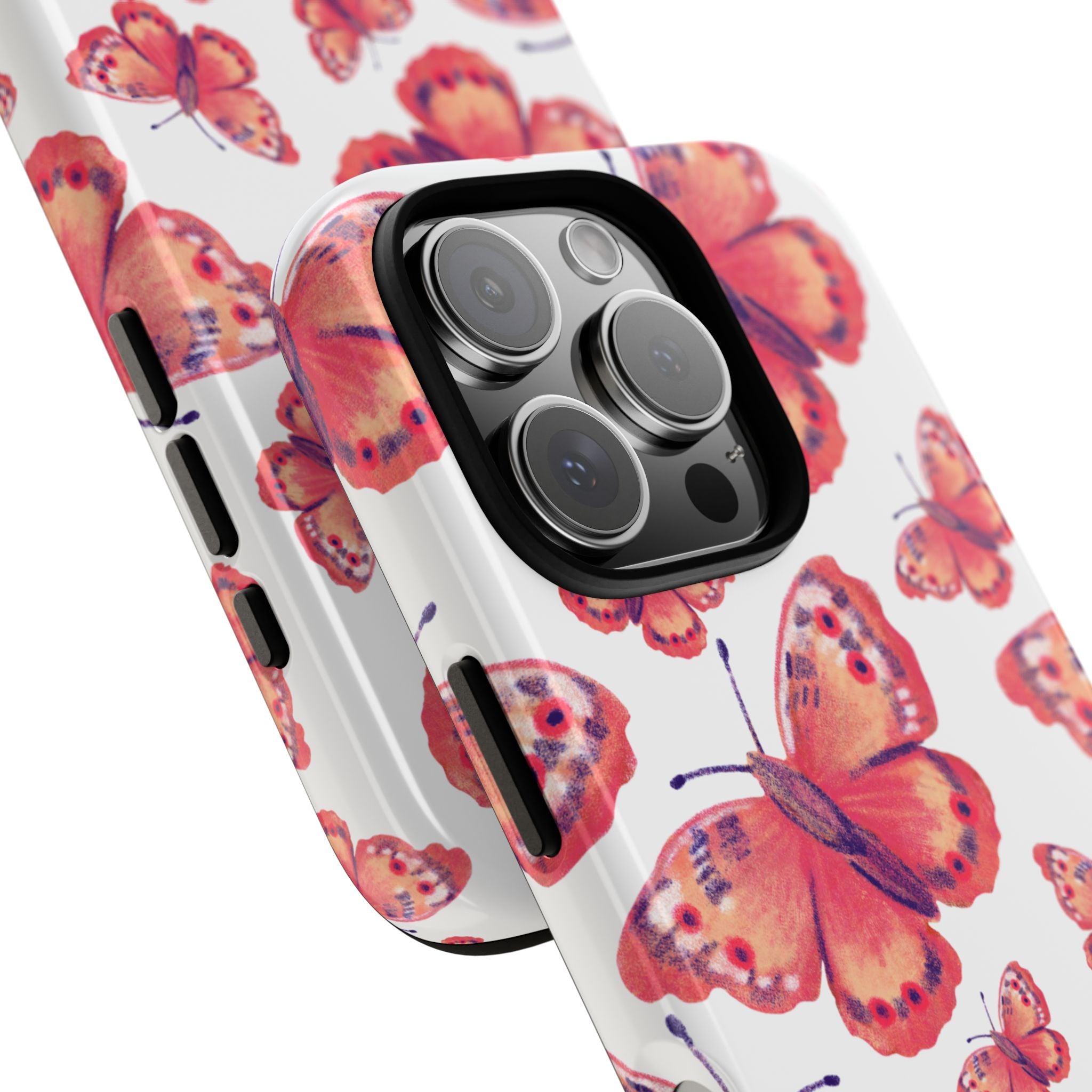 Vibrant Butterfly Dance - iPhone Case