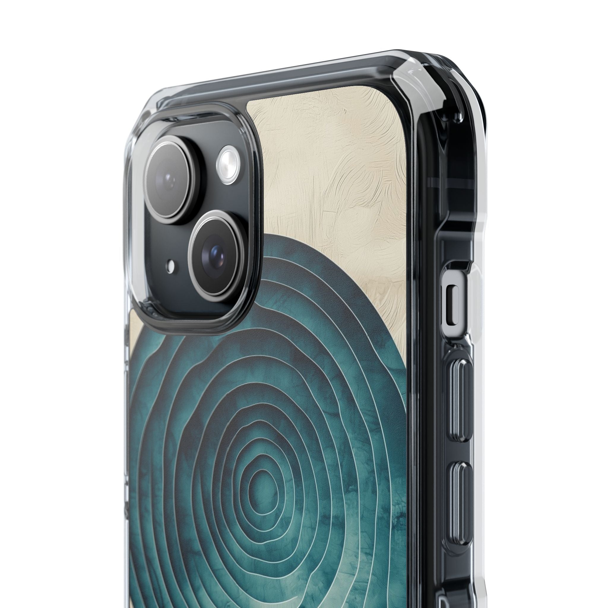 Waves Embrace Circles iPhone Case - Impact