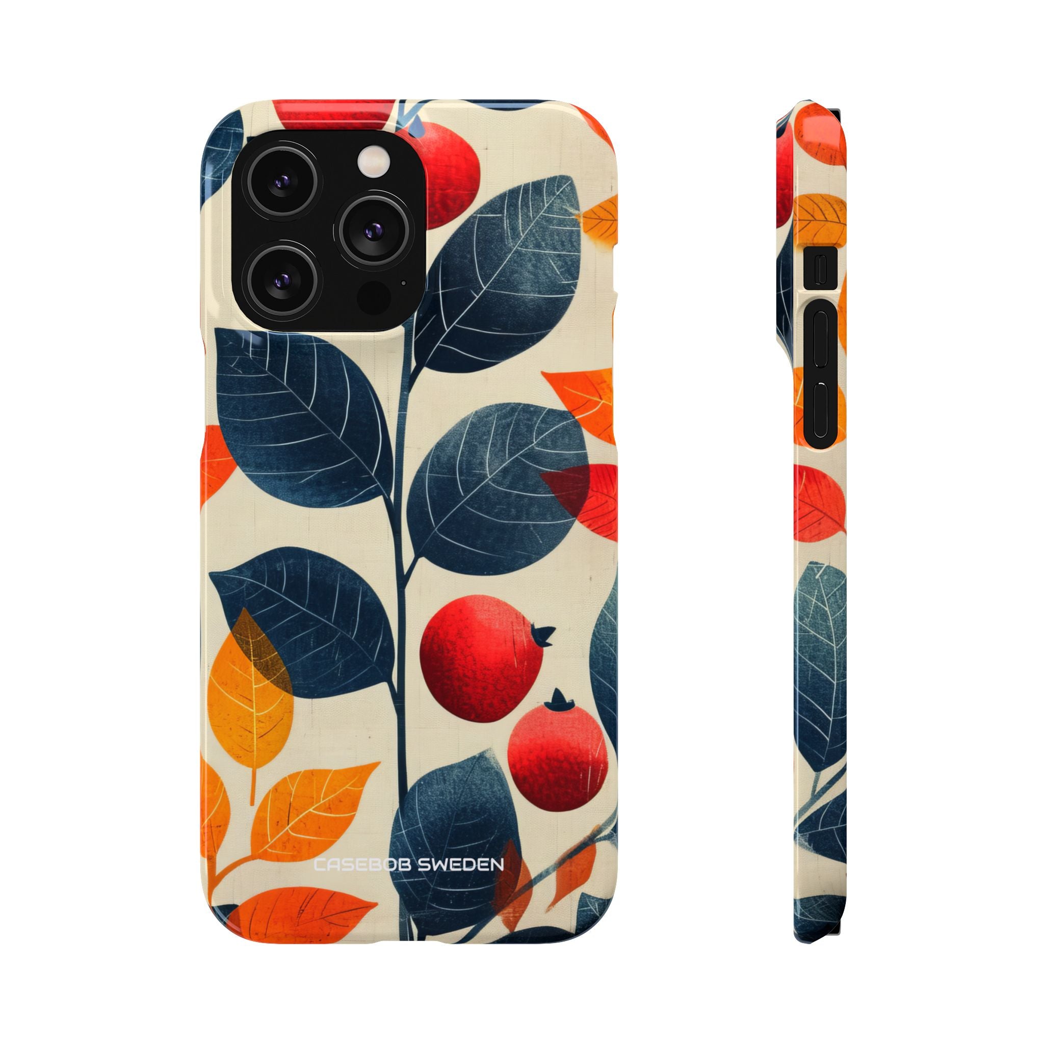 Autumn Nature Pattern - Slim iPhone 14 Phone Case