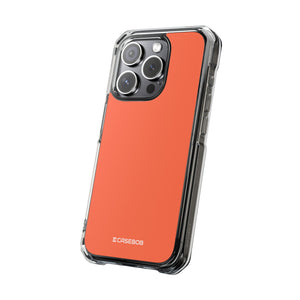 Outrageous Orange | Handyhülle für iPhone (Clear Impact Case – magnetisch) 