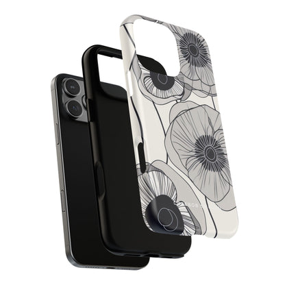 Modern Minimalist Flowers iPhone 16 | Tough+ Phone Case