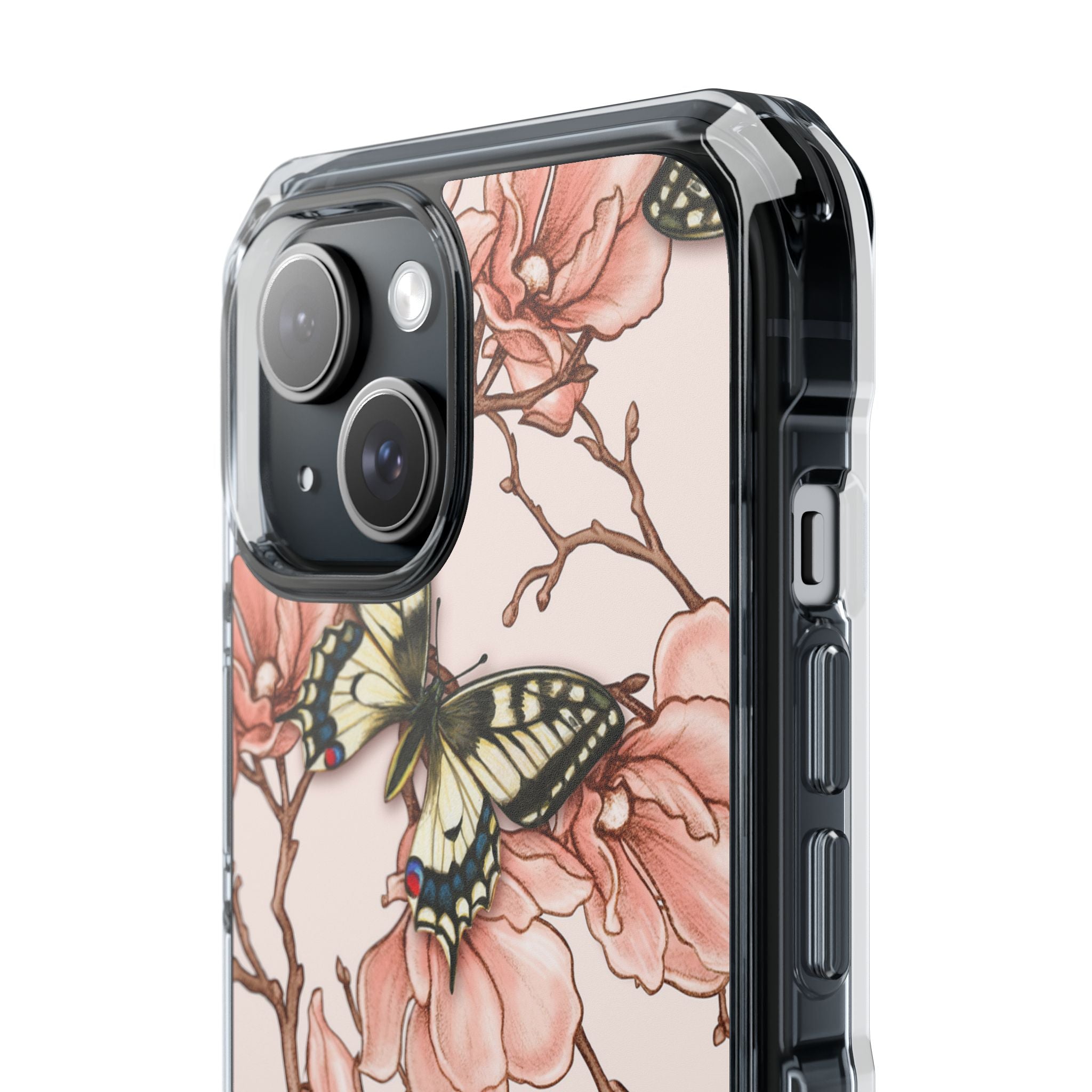 Butterflies and Magnolias Harmony iPhone Case - Impact