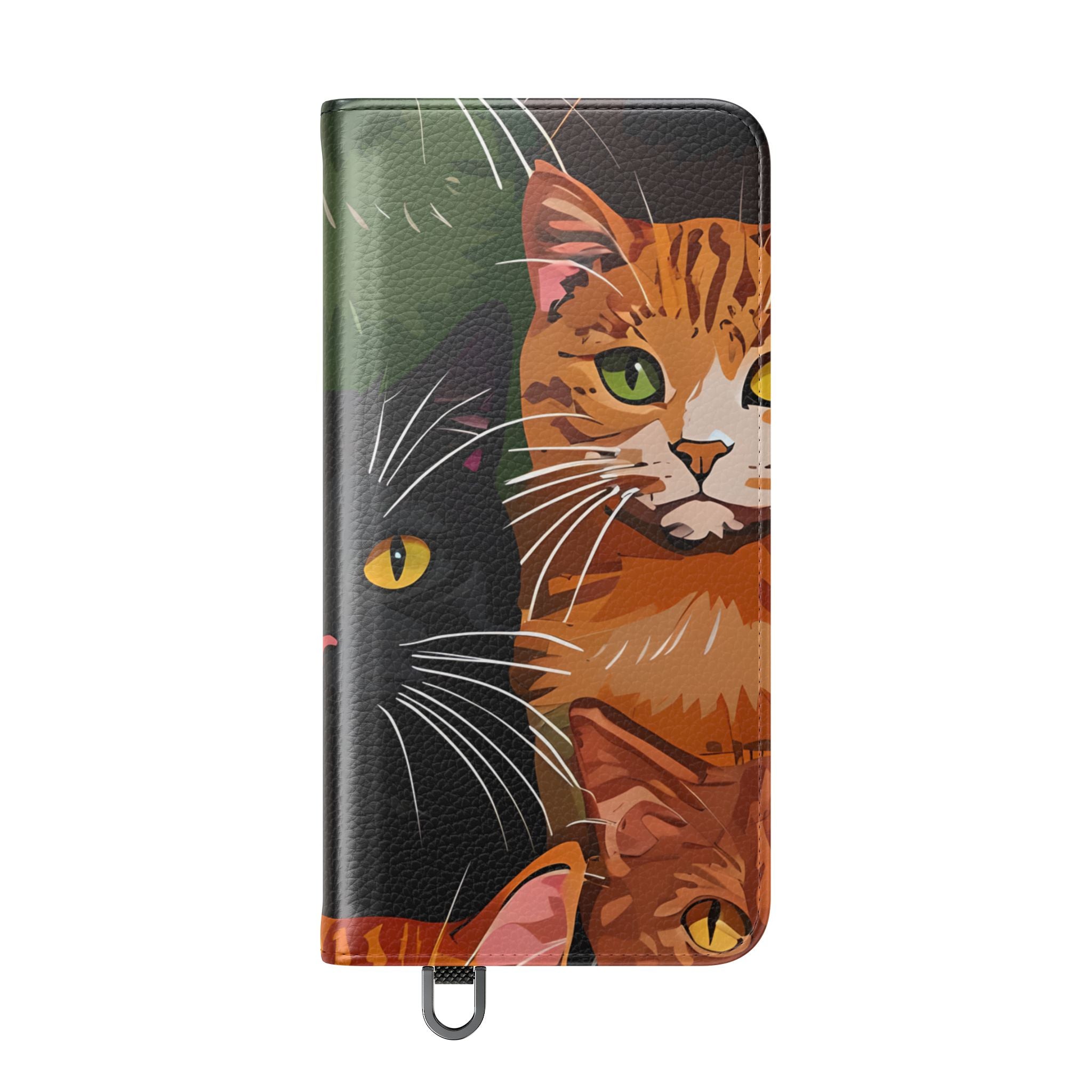 Cat Grid Neon - Samsung S25 Case - Lompakko