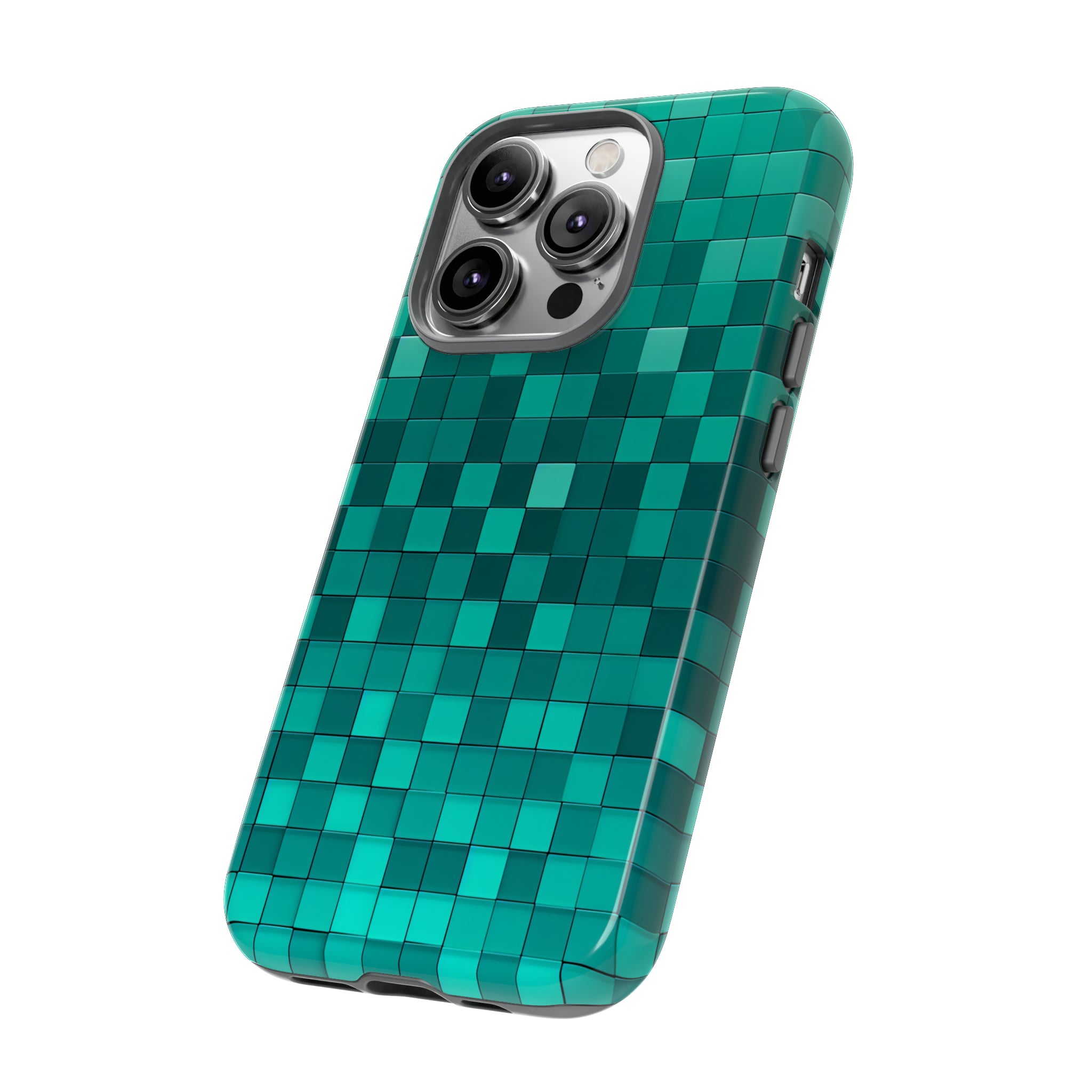 Teal Tones Mosaic - Protective Phone Case