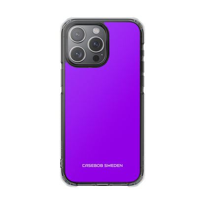 Vivid Violet - Clear Impact iPhone 15 Phone Case