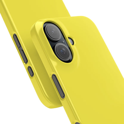 Lemon Yellow - Slim iPhone 16 Phone Case