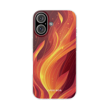 Flaming Flow iPhone 16 Case - Soft