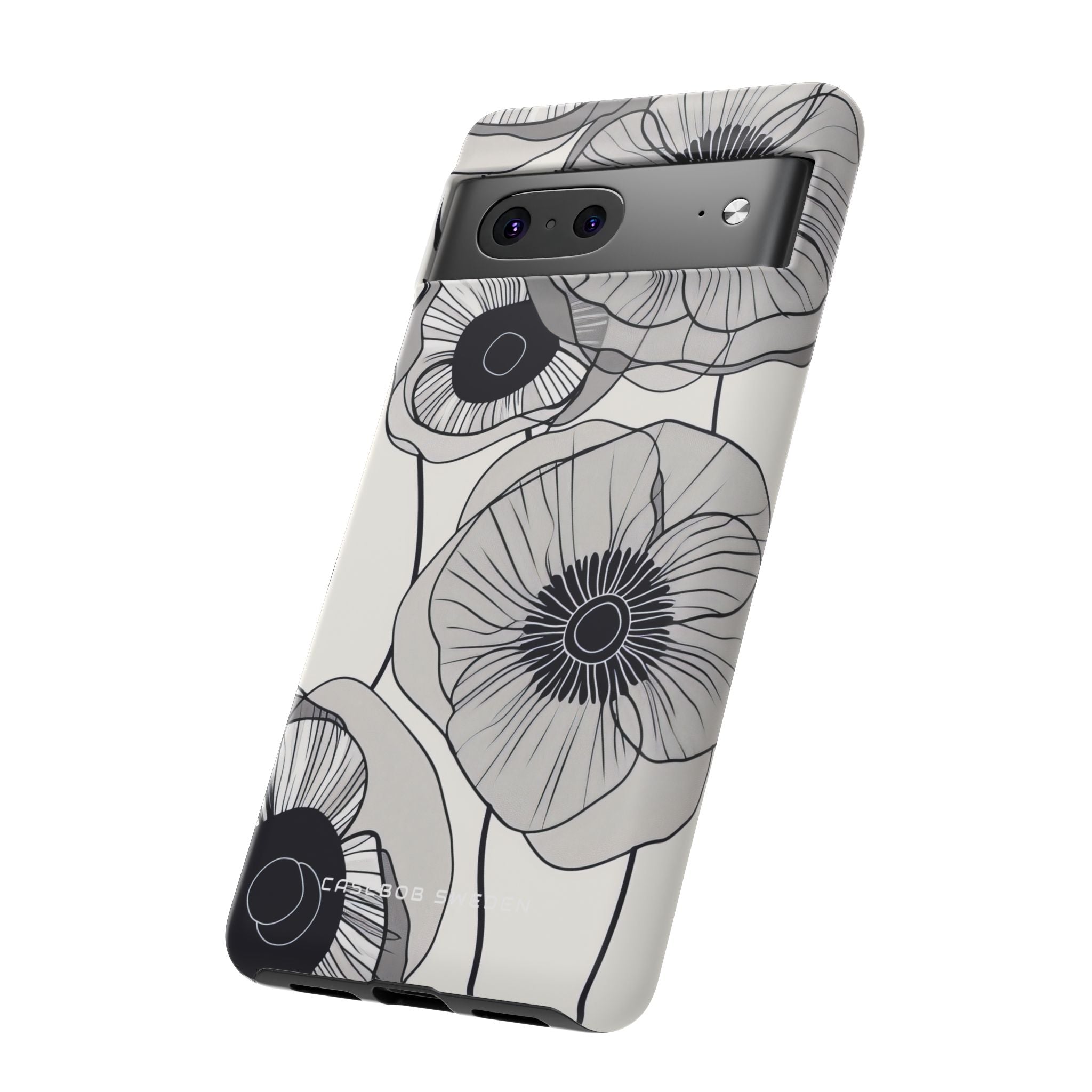 Modern Minimalist Flowers Google Pixel 7 - Tough Phone Case