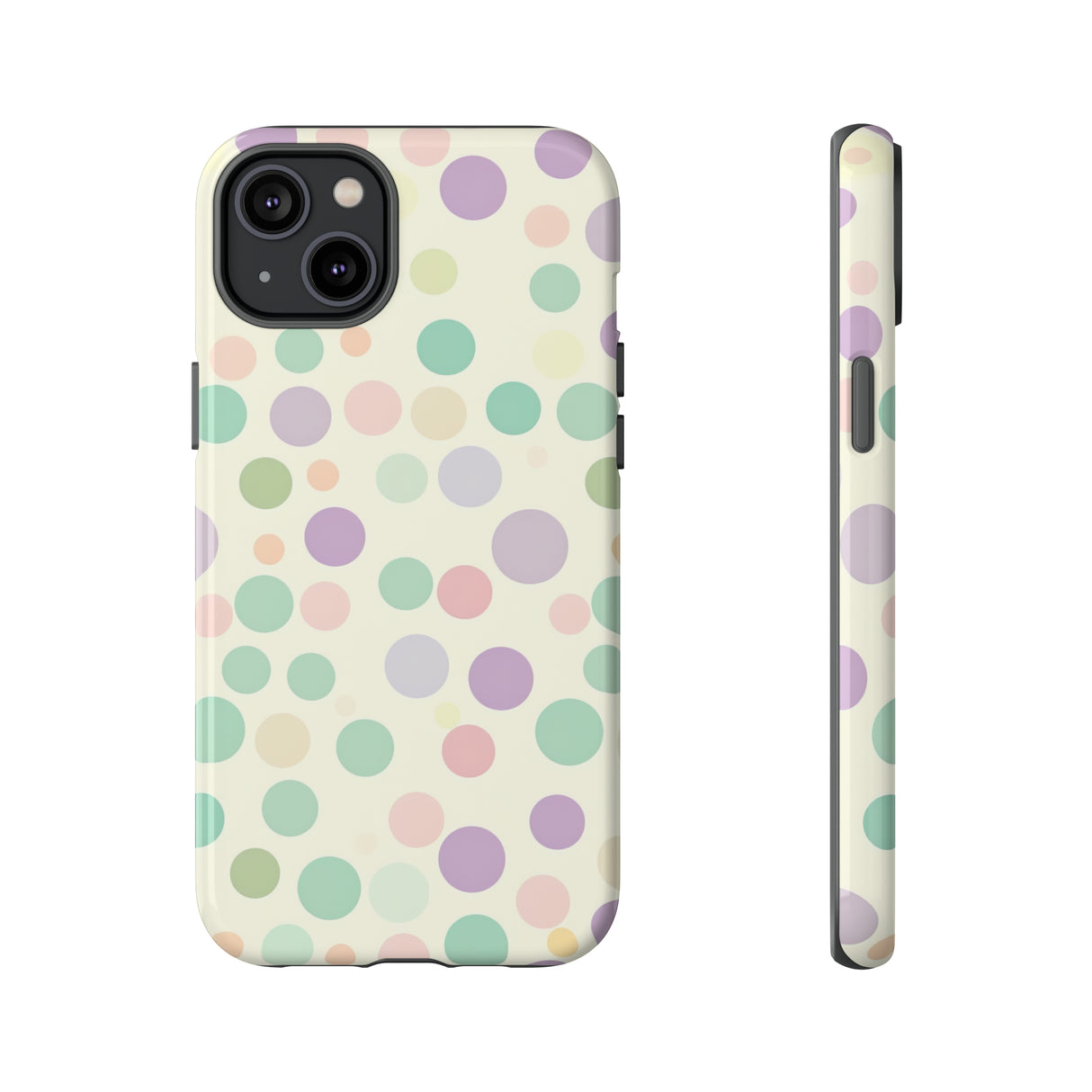 Polka Dot Pastel Harmony - Protective Phone Case