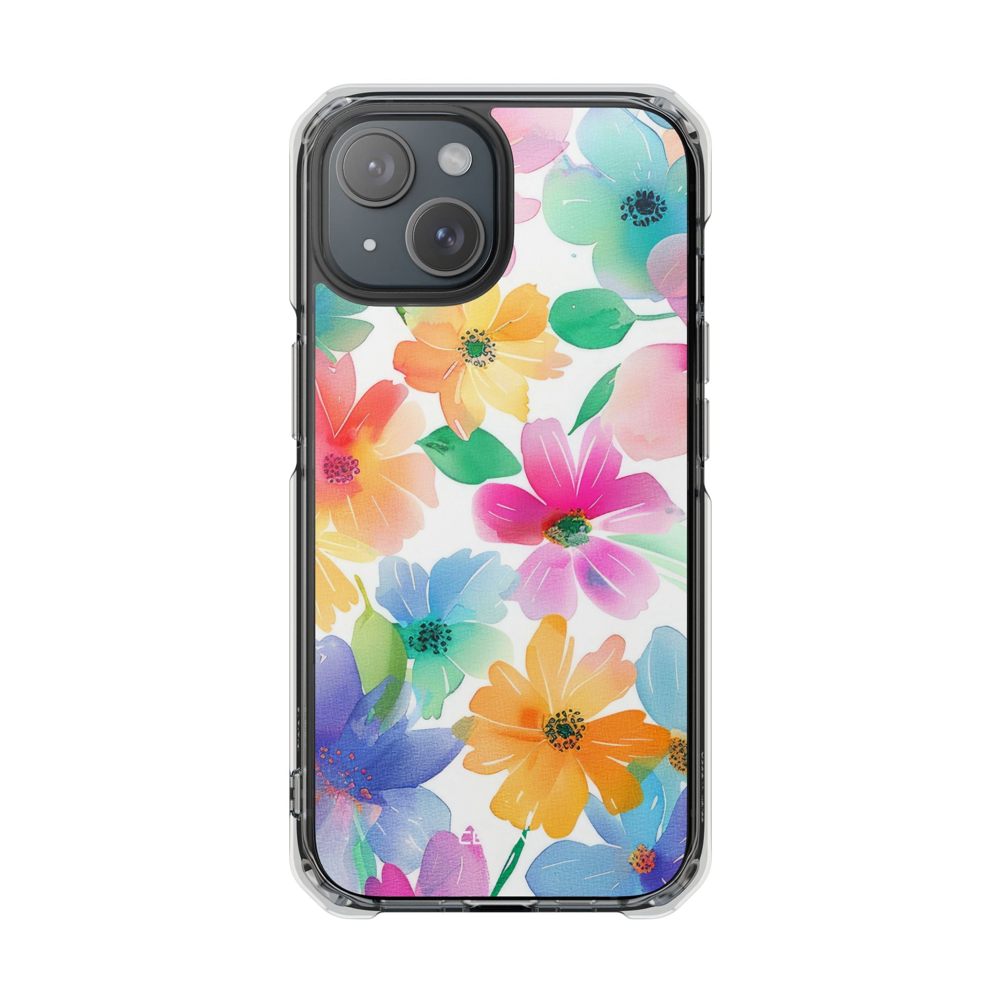 Vibrant Floral Impression iPhone Case - Impact