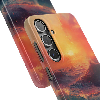 Ocean Sunset Waves - Slim Samsung S24 Phone Case