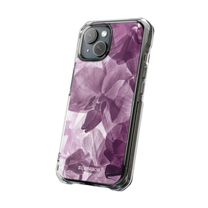 Radiant Orchid Design | Handyhülle für iPhone (Clear Impact Case – magnetisch) 