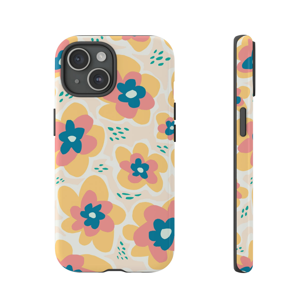 Yellow Happy Flower - Protective Phone Case