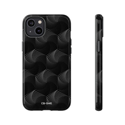 Geometric Spiral Illusion - iPhone Case