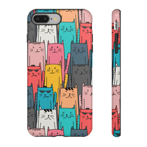 Colorful Cats - Protective Phone Case