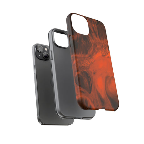 Red Flame Ink Art iPhone Case (Protective) Phone Case