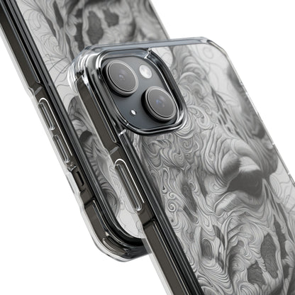 Swirling Giraffe Art iPhone 15 - Impact Clear+