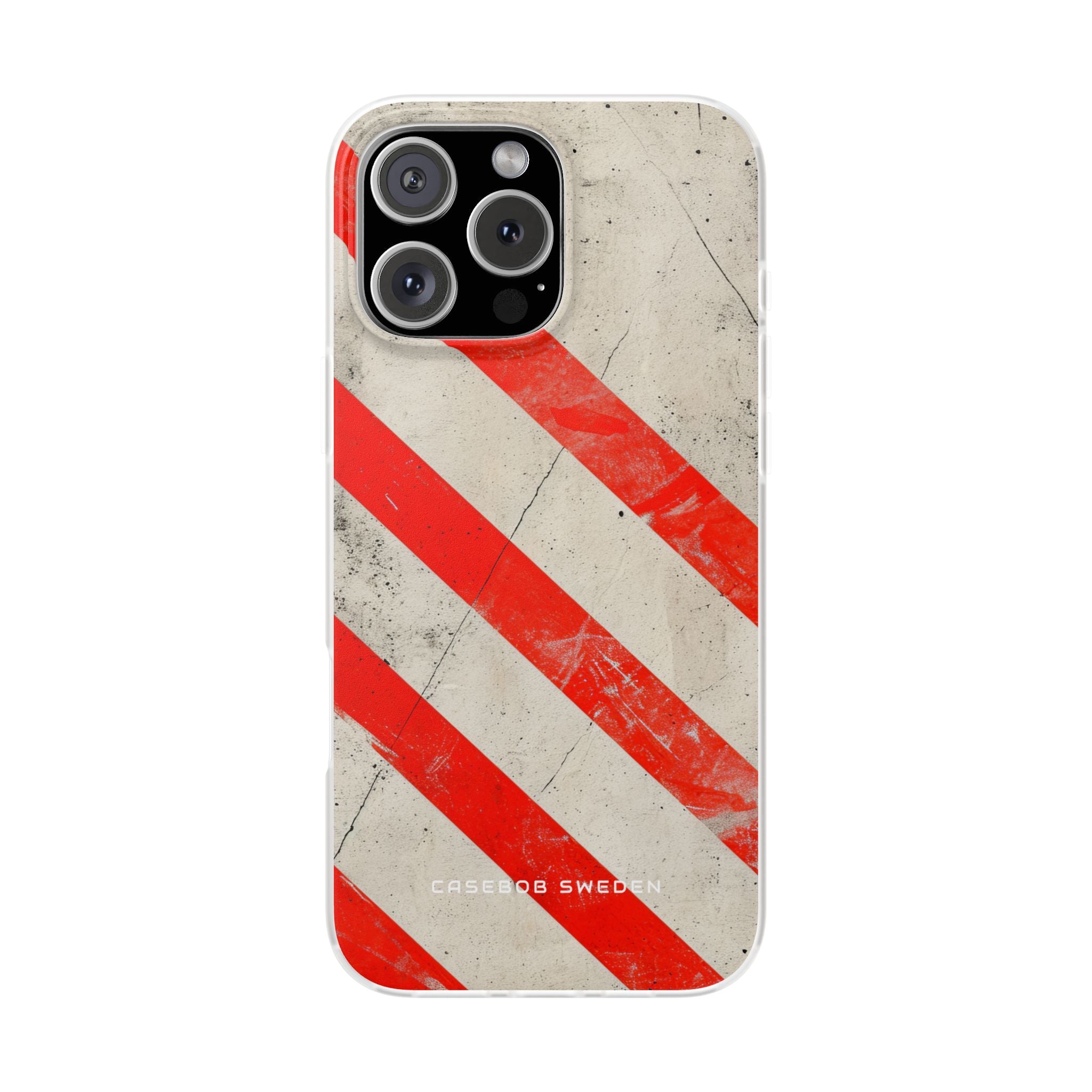 Striker Crimson Stripes iPhone 16 - Flexi Phone Case