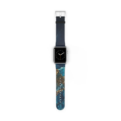 Golden Fracture Teal - Watch Band
