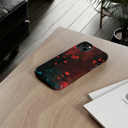 Secure Spectrum: Digital Gradient - Protective Phone Case