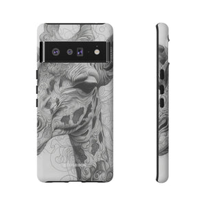 Monochrome Giraffe | Protective Phone Case for Google Pixel