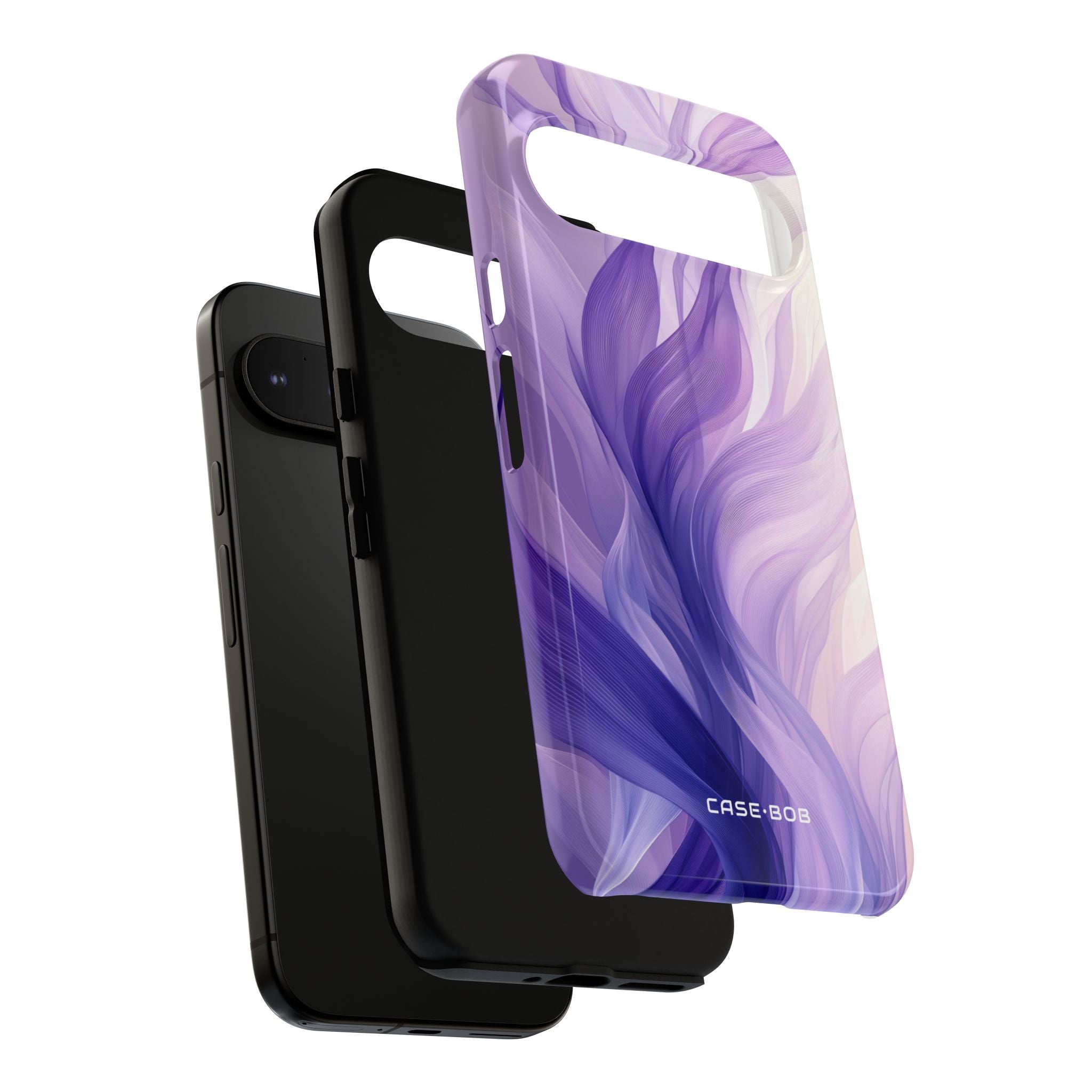 Purple Ribbon Waves Google Pixel 9 Pro XL Case - Tough