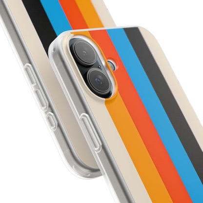 Vivid Stripe Harmony iPhone 16 Plus Case - Soft