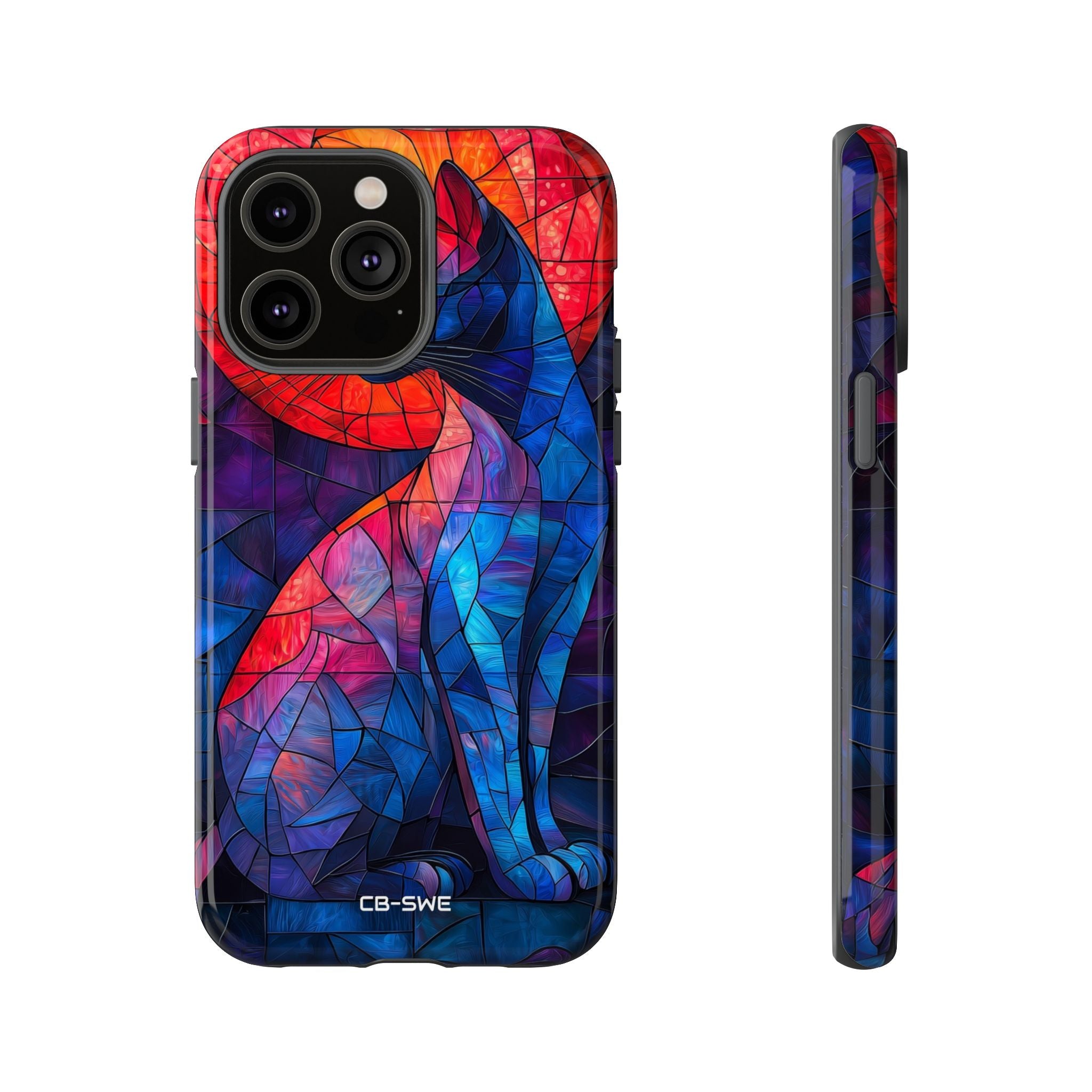 Cat Silhouettes Glow - iPhone Case