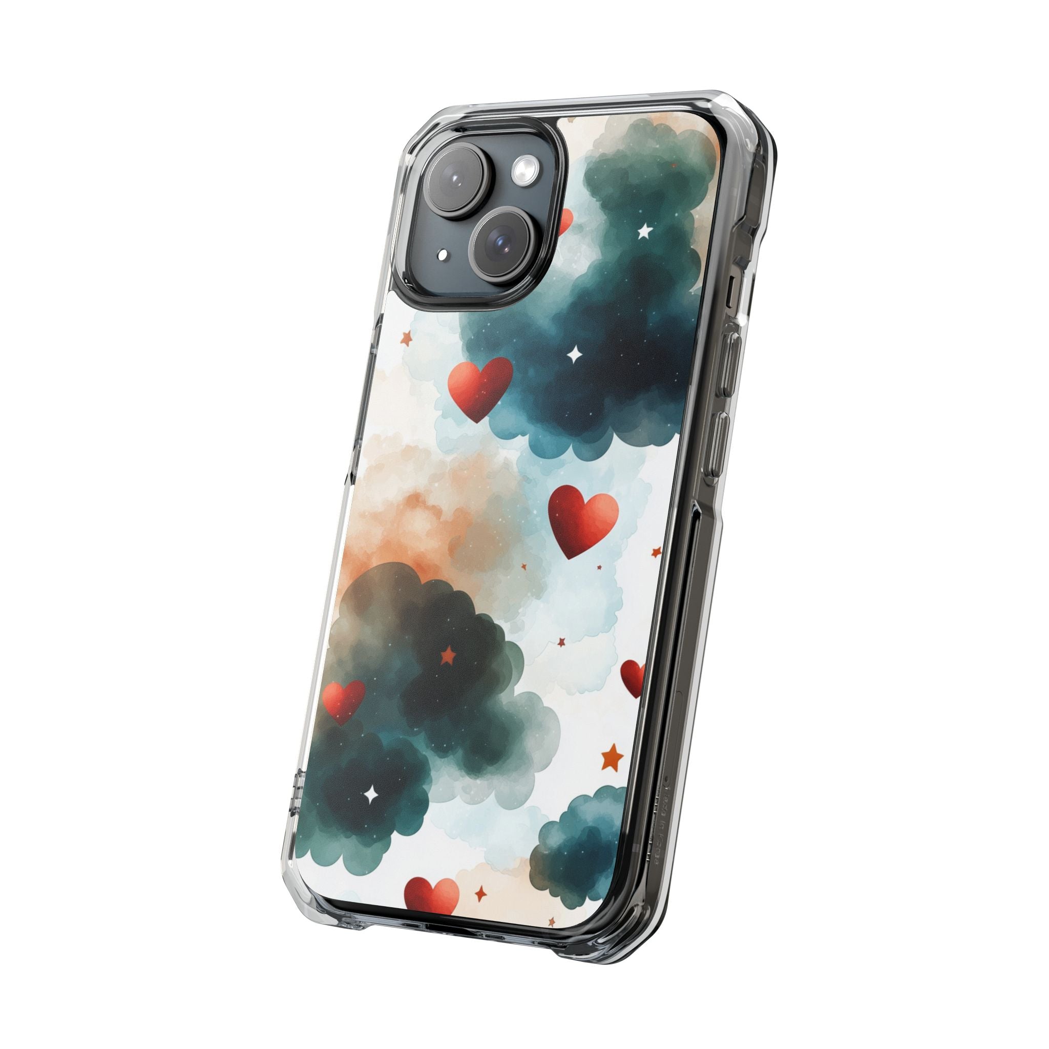 Floating Hearts Dance iPhone Case - Impact