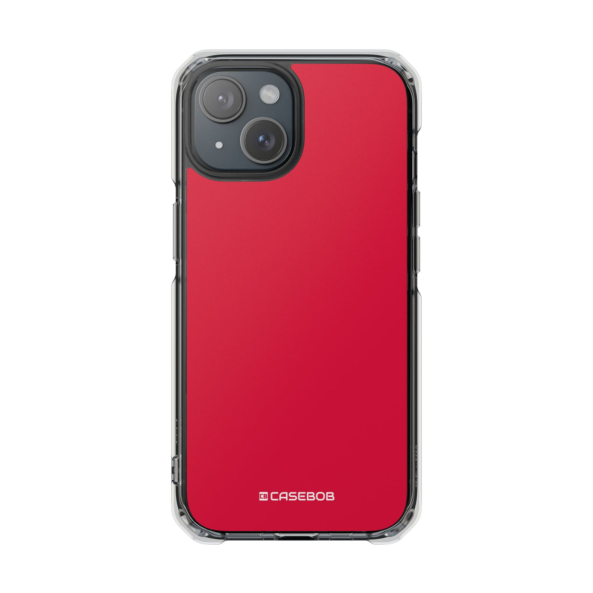 Crimson Red | Phone Case for iPhone (Clear Impact Case - Magnetic)