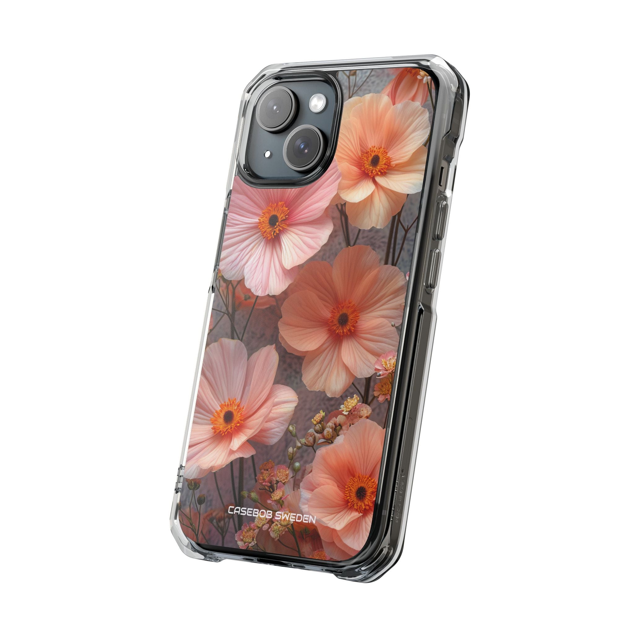 Serene Botanical Blooms - Clear Impact iPhone 15 Phone Case