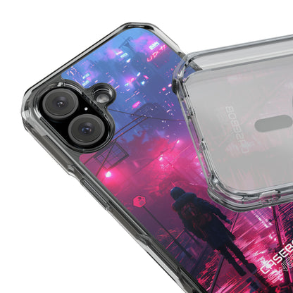 Neon Shadow City iPhone 16 - Impact Clear+