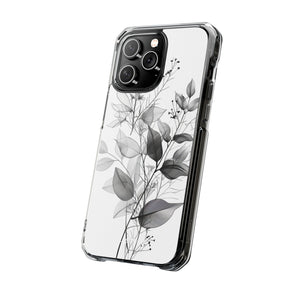 Ethereal Monochrome - Phone Case for iPhone (Clear Impact - Magnetic)