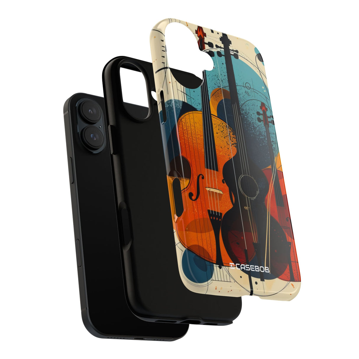 Vibrant Symphony: Abstract Music Art - for iPhone 16