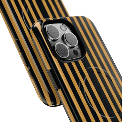 Golden Stripes iPhone 16 Pro Max Case - Tough+