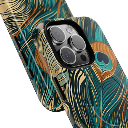 Peacock Feather Whirl iPhone 16 - Tough+