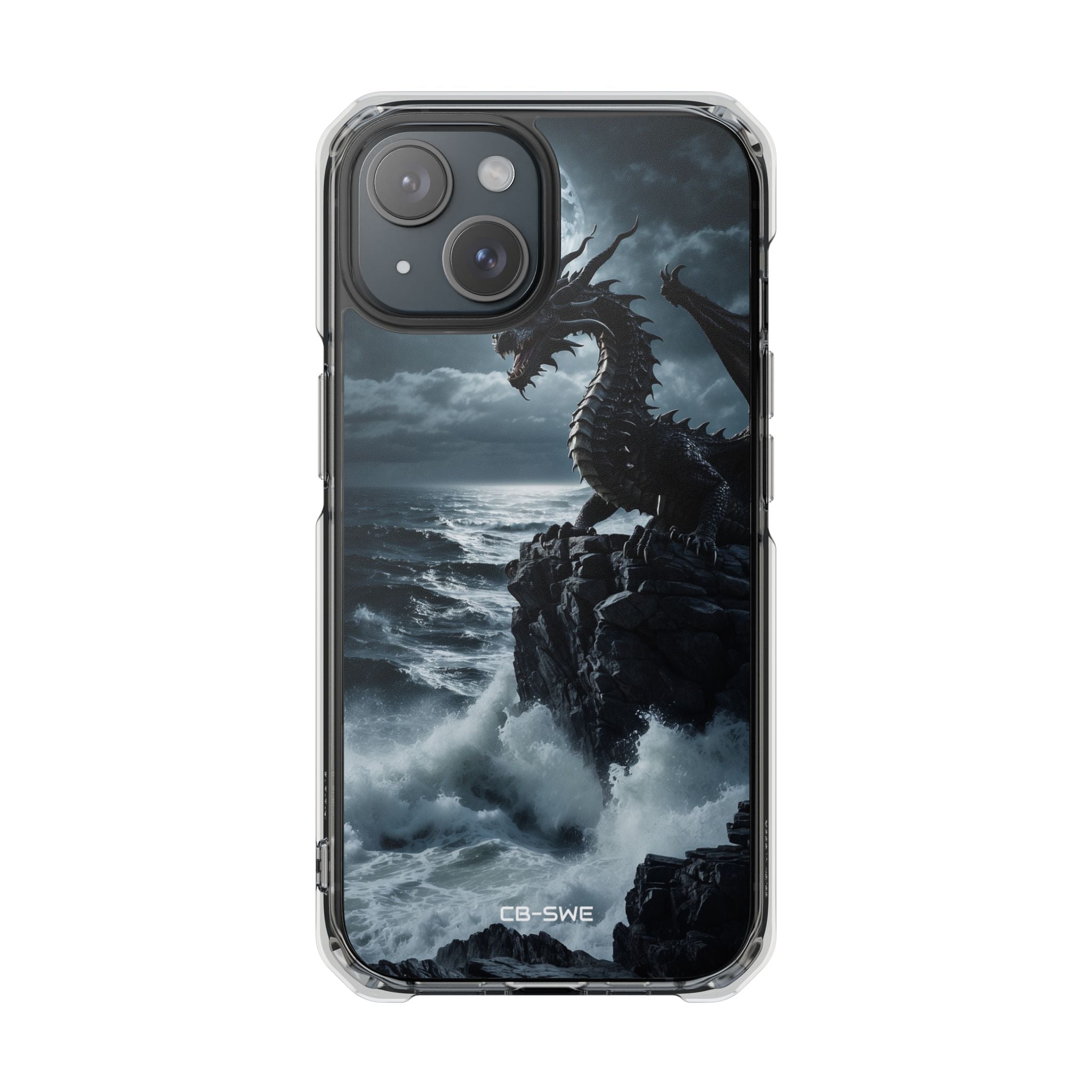 Dragon Roars Against Sea iPhone Case - Impact