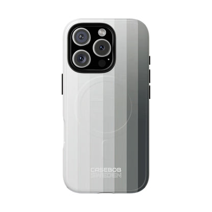 Silver Gradient Stripes iPhone 16 - Tough+