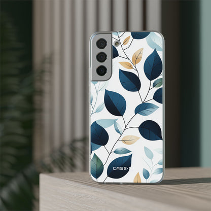Navy Leaf Veins Samsung S22 Plus Case - Soft