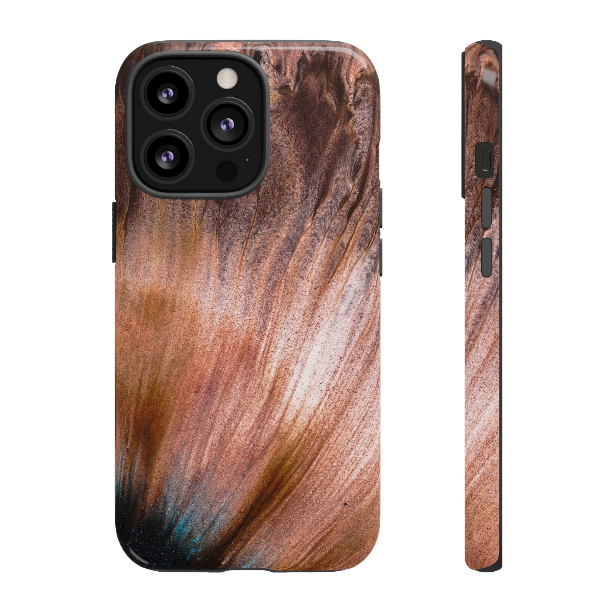 Light Brown Ink Art iPhone Case (Protective) iPhone 13 Pro Glossy Phone Case