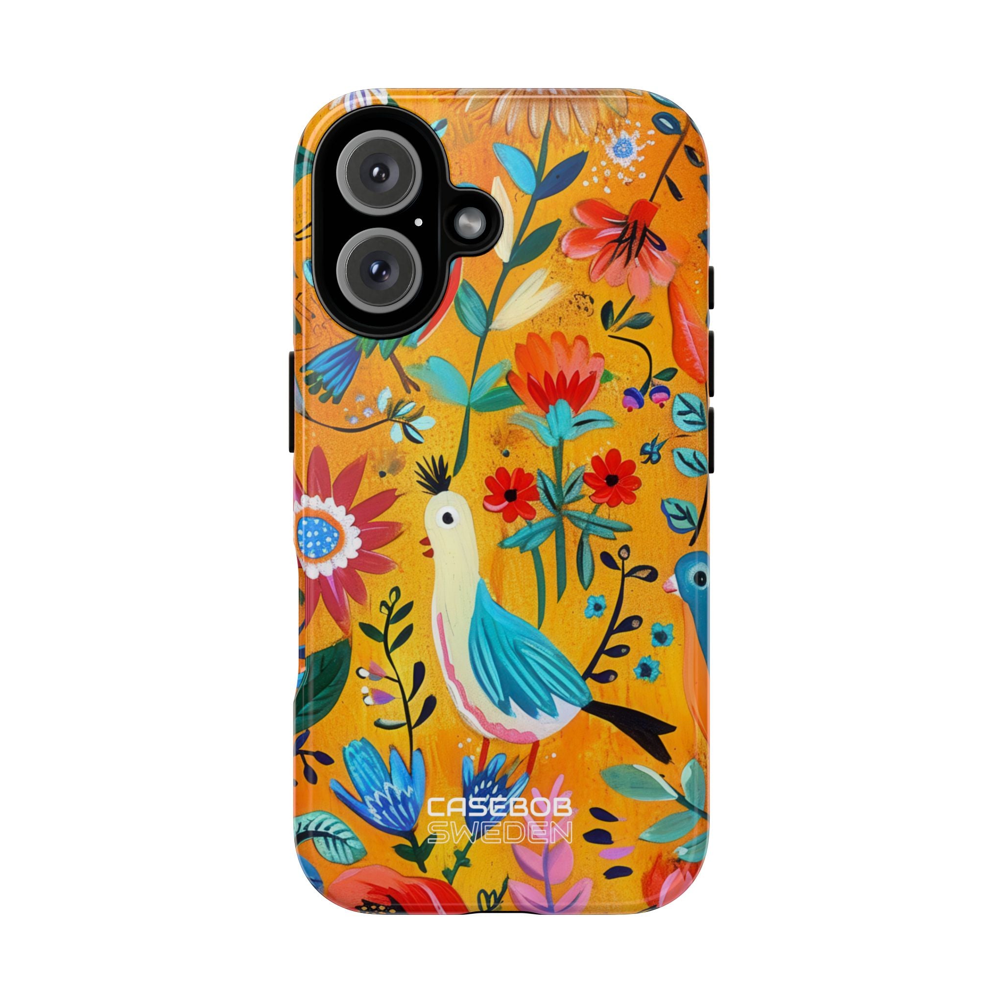 Whimsical Birds Garden iPhone 16 - Tough