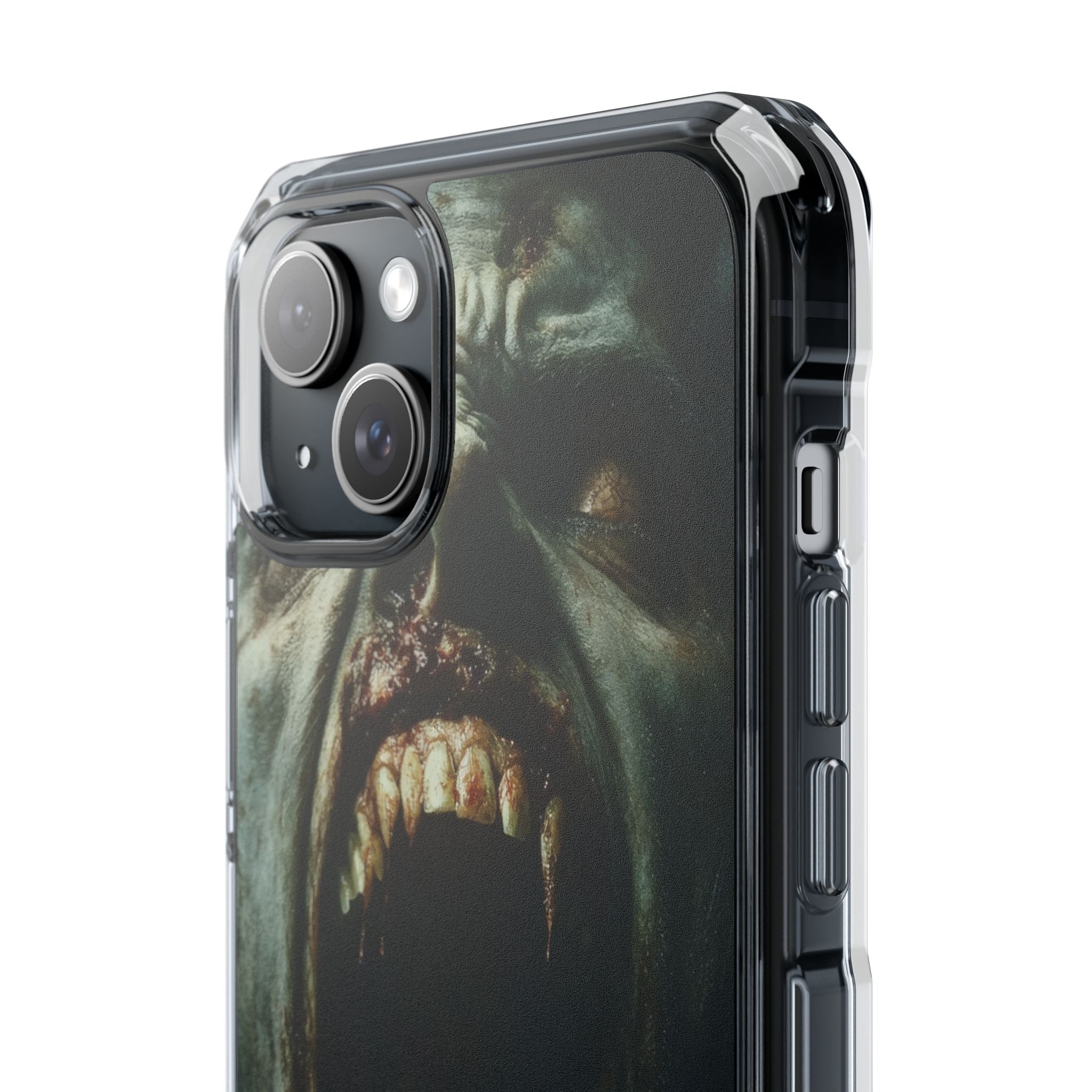 Gothic Wail of Decay iPhone 15 - Clear Impact Phone Case