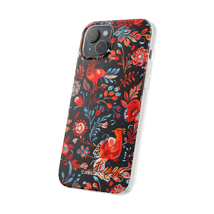 Vivid Birdscape iPhone 15 Plus Case - Soft