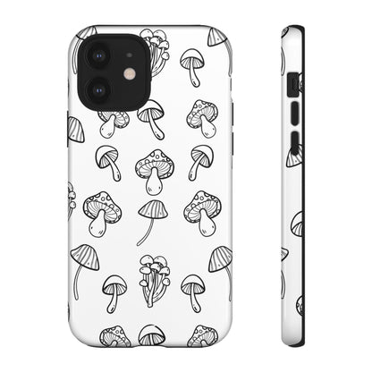 Mushroom Line Play - iPhone Case