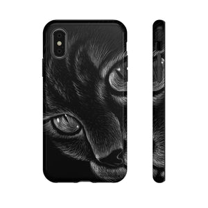 Pencil Drawing Cat - Protective Phone Case