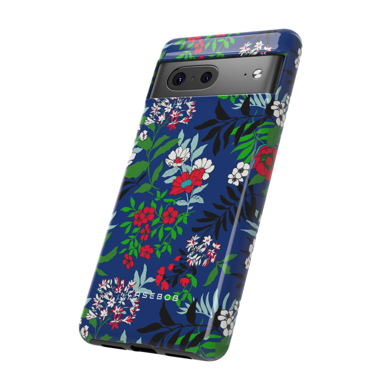 Blue Art Flowerfield - Protective Phone Case