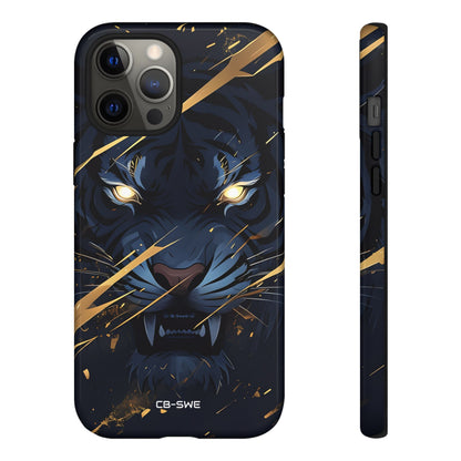 Tiger's Glowing Gaze - iPhone Case